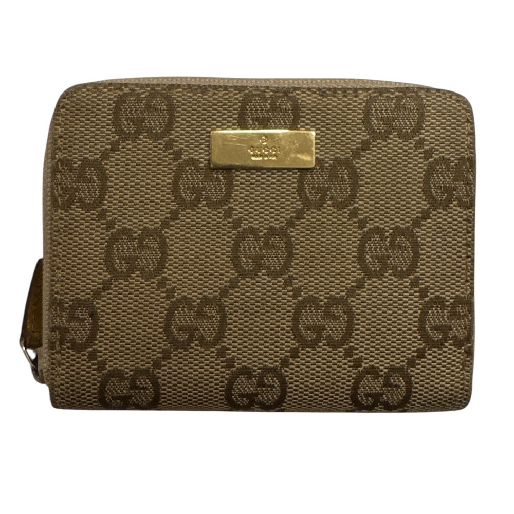 Gucci Monogram Compact Zip Wallet - image 1
